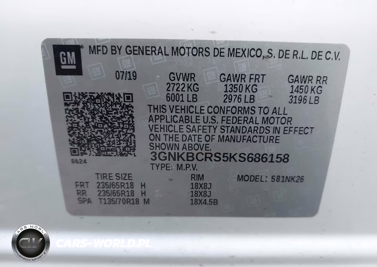 2019 Chevrolet Blazer VIN:3GNKBCRS5KS686158 - 9