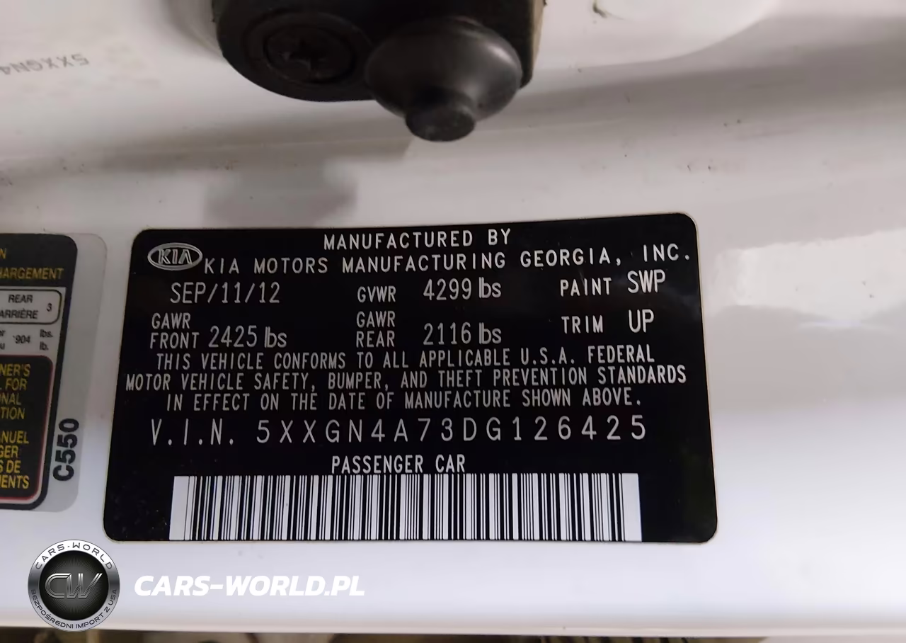 2013 Kia Optima Ex VIN:5XXGN4A73DG126425 - 9