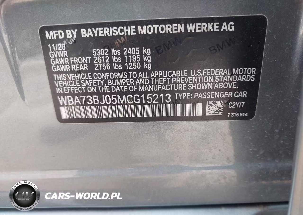 2021 BMW 540I xDrive VIN:WBA73BJ05MCG15213 - 9