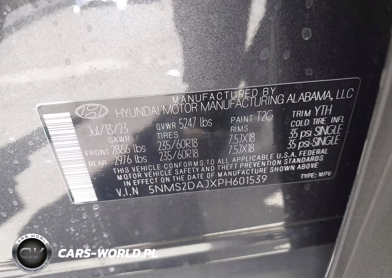 2023 Hyundai Santa Fe Sel VIN:5NMS2DAJXPH601539 - 9