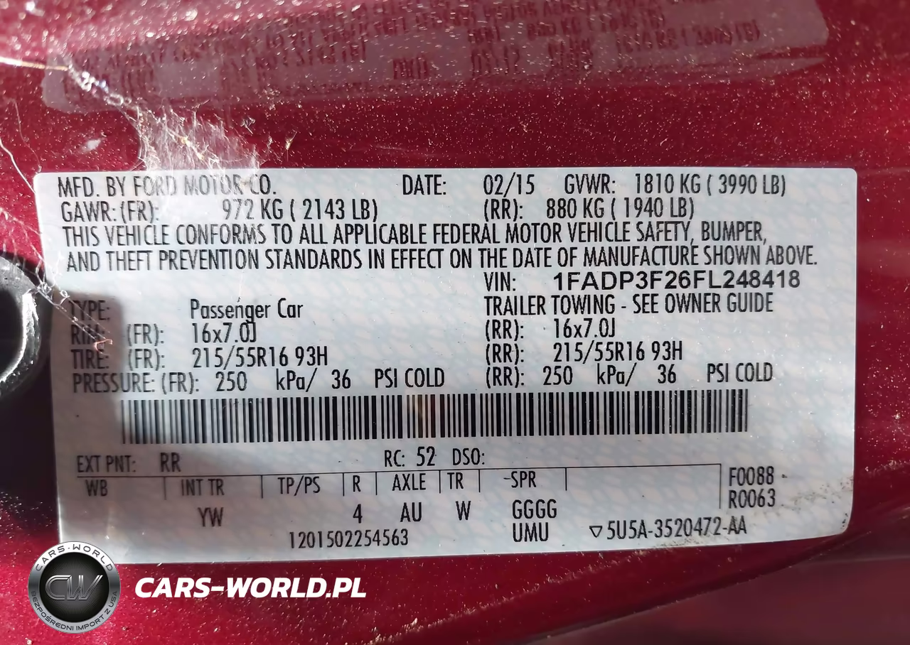 2015 Ford Focus Se VIN:1FADP3F26FL248418 - 9