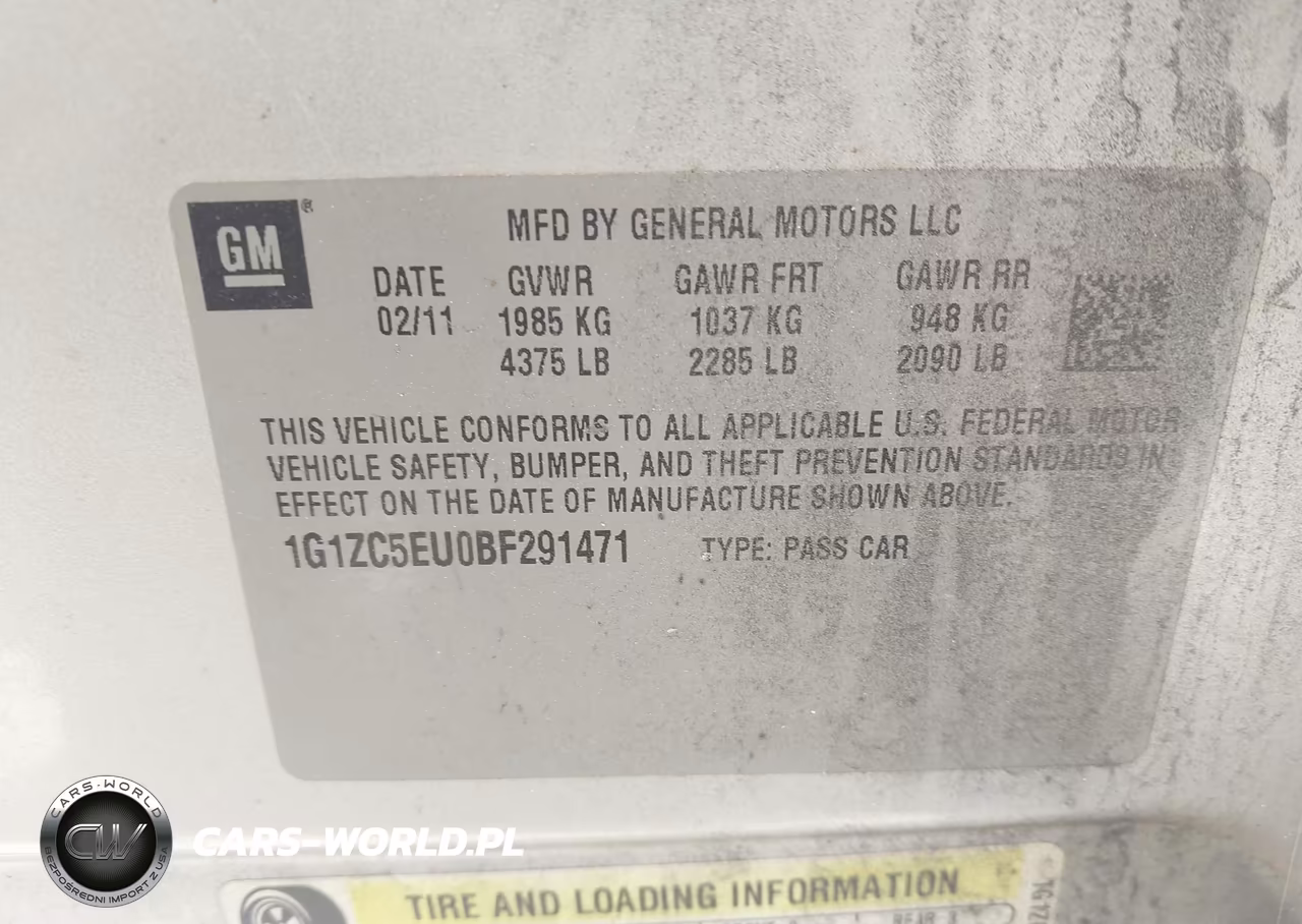 2011 Chevrolet Malibu 1Lt VIN:1G1ZC5EU0BF291471 - 9