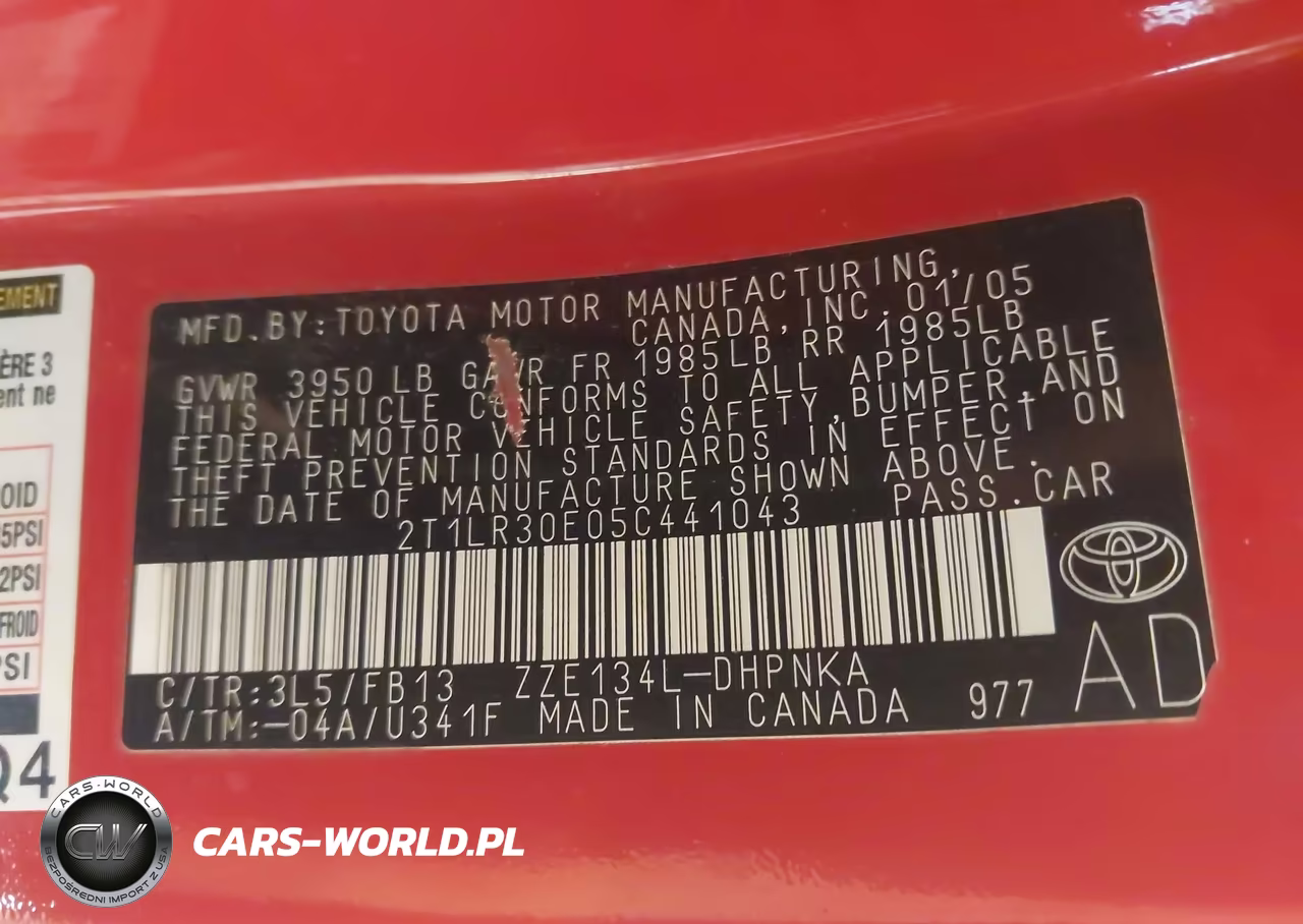 2005 Toyota Matrix Xr VIN:2T1LR30E05C441043 - 9