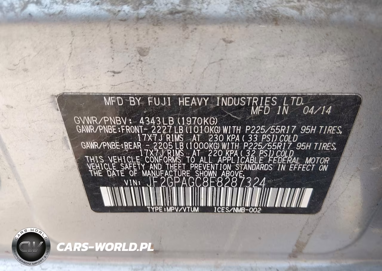 2014 Subaru Xv Crosstrek 2.0I Limited VIN:JF2GPAGC8E8287324 - 9