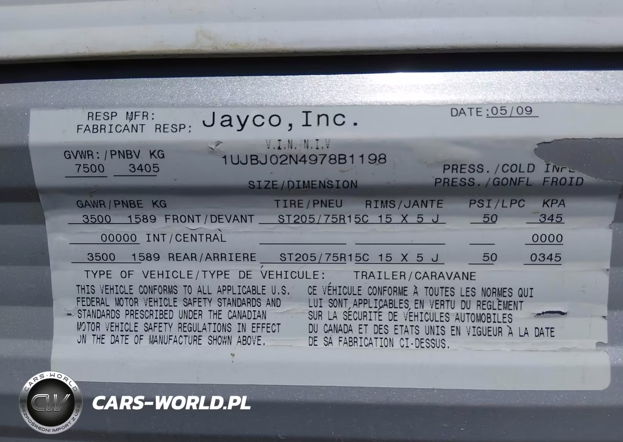 2009 Jayco Jay Flight 26 Bh VIN:1UJBJ02N4978B1198 - 9