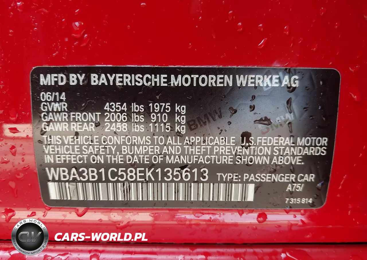 2014 BMW 320I VIN:WBA3B1C58EK135613 - 9