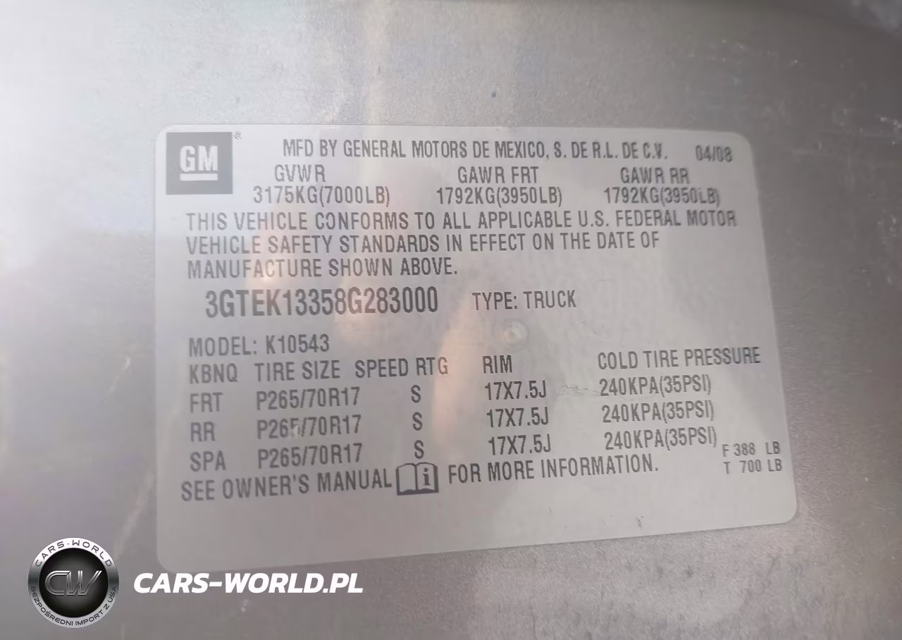 2008 GMC Sierra 1500 Sle1 VIN:3GTEK13358G283000 - 9