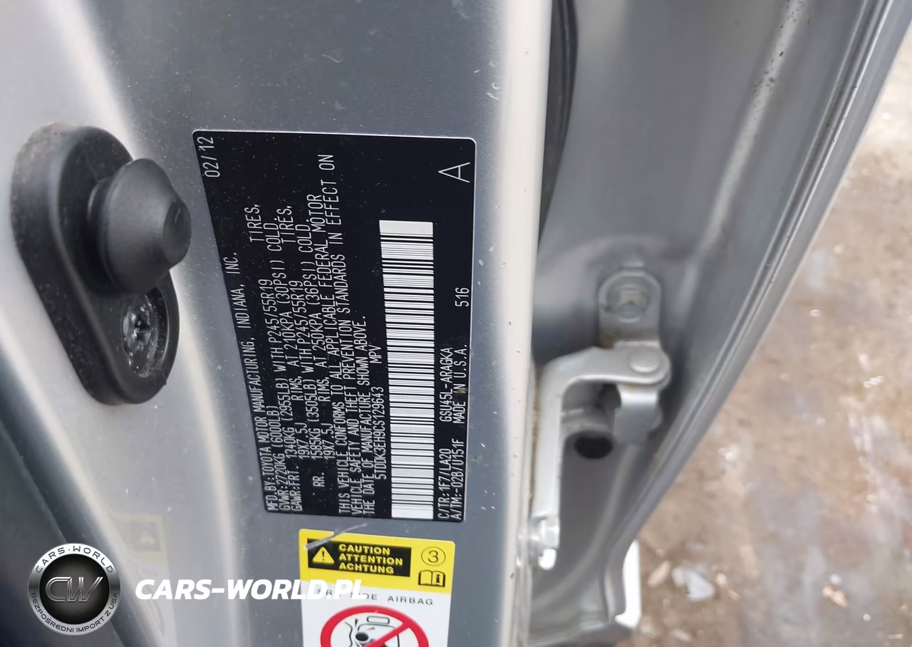 2012 Toyota Highlander Limited VIN:5TDDK3EH9CS129643 - 9