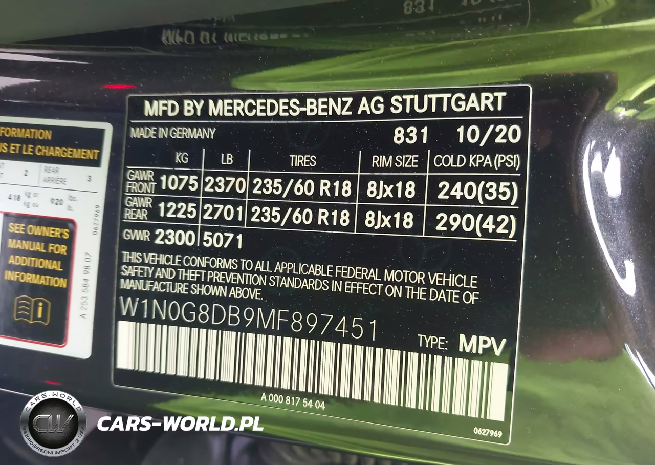 2021 Mercedes-Benz Glc 300 Suv VIN:W1N0G8DB9MF897451 - 9