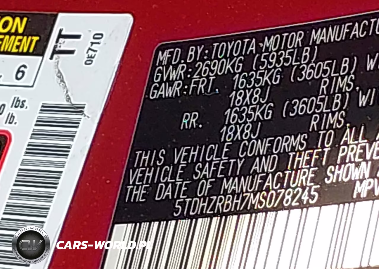 2021 Toyota Highlander Xle VIN:5TDHZRBH7MS078245 - 9