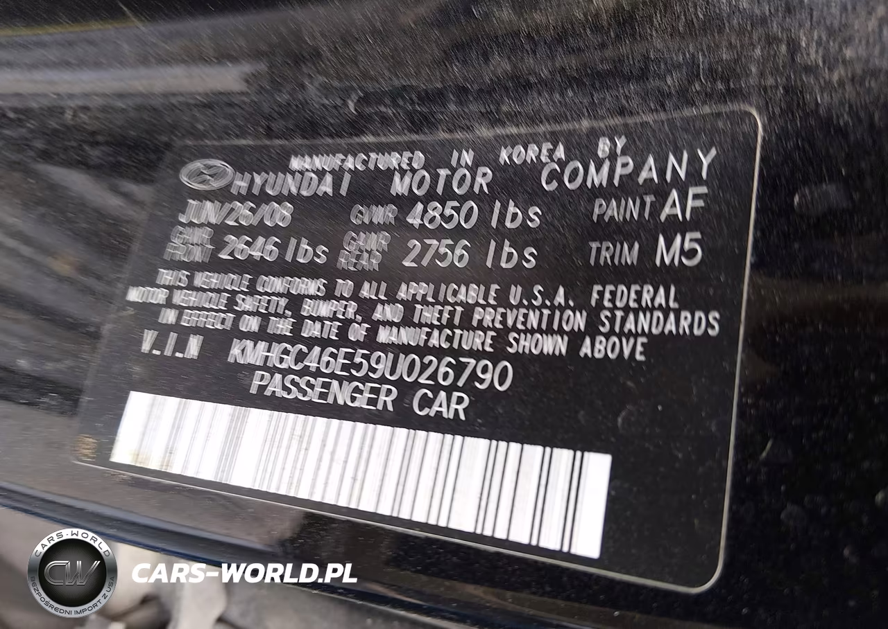 2009 Hyundai Genesis 3.8 VIN:KMHGC46E59U026790 - 9