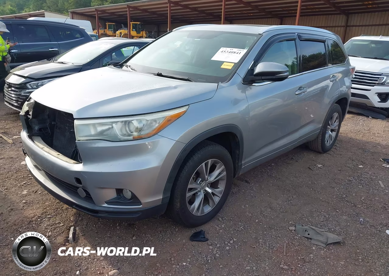 2015 Toyota Highlander Xle V6 VIN:5TDKKRFH5FS106163 - 2