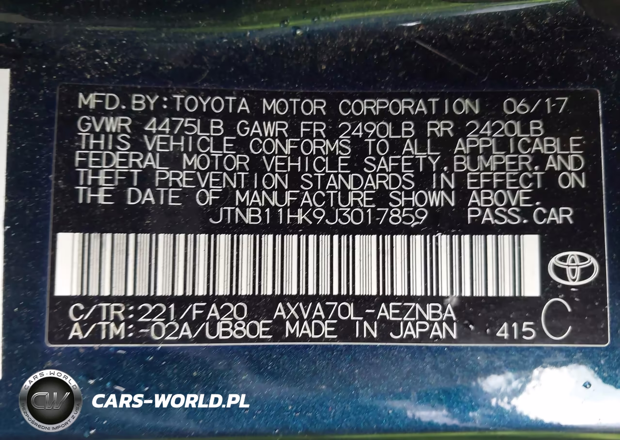 2018 Toyota Camry Le VIN:JTNB11HK9J3017859 - 9