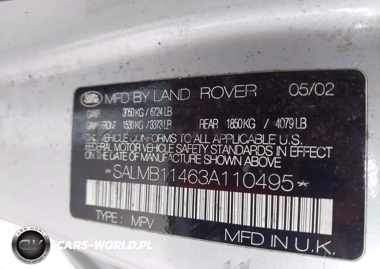 2003 Land Rover Range Rover Hse VIN:SALMB11463A110495 - 9