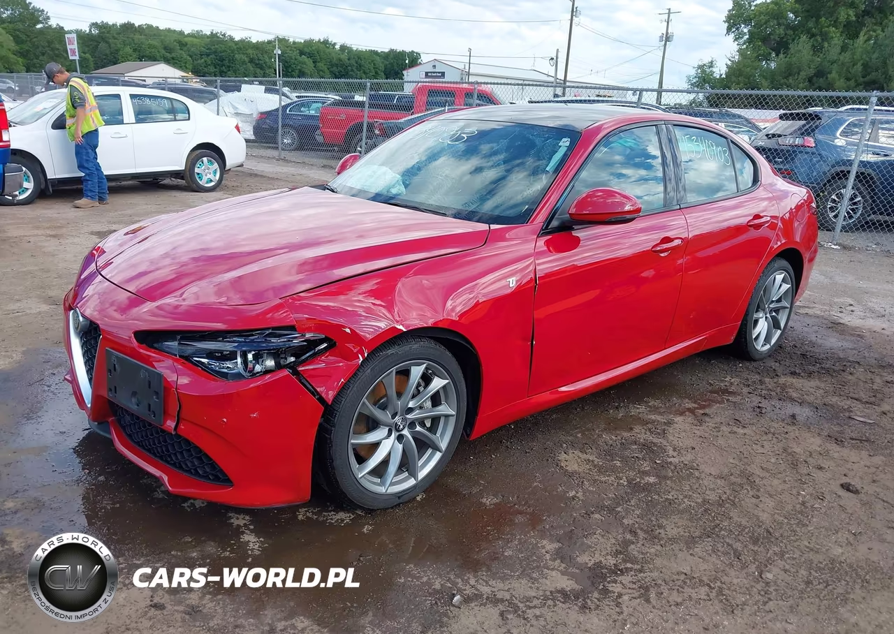 2023 Alfa Romeo Giulia Ti Awd VIN:ZARFANBN4P7670185 - 2