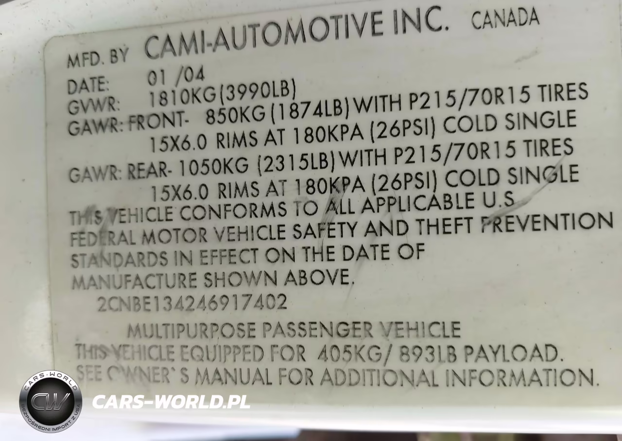 2004 Chevrolet Tracker VIN:2CNBE134246917402 - 9