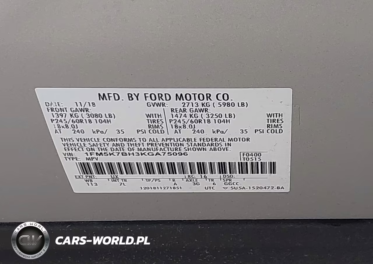 2019 Ford Explorer VIN:1FM5K7BH3KGA75096 - 9