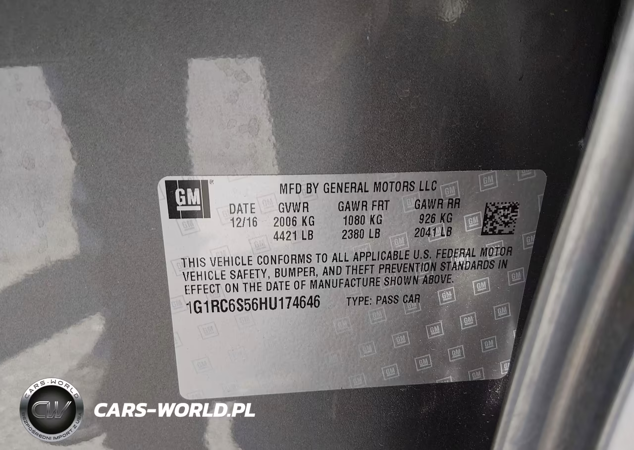 2017 Chevrolet Volt Lt VIN:1G1RC6S56HU174646 - 9