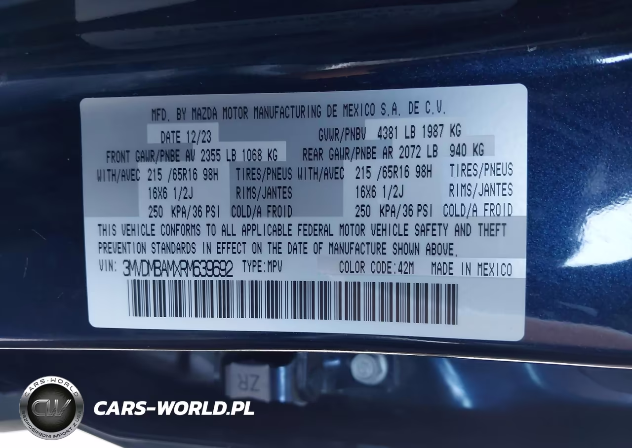 2024 Mazda Cx-30 2.5 S VIN:3MVDMBAMXRM639692 - 9