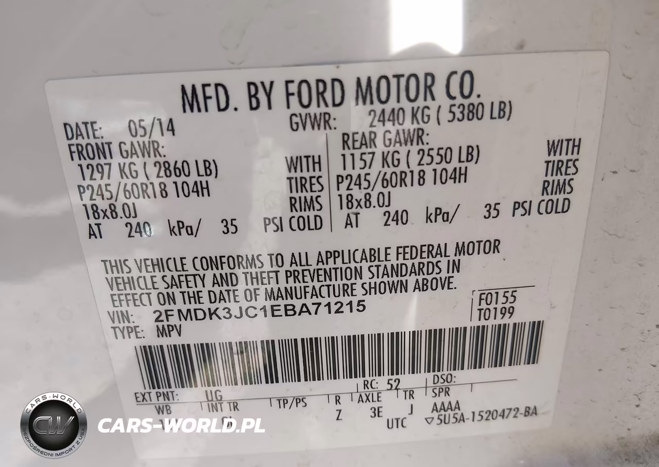 2014 Ford Edge Sel VIN:2FMDK3JC1EBA71215 - 9