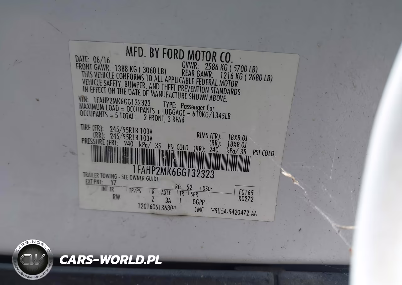 2016 Ford Police Interceptor VIN:1FAHP2MK6GG132323 - 9