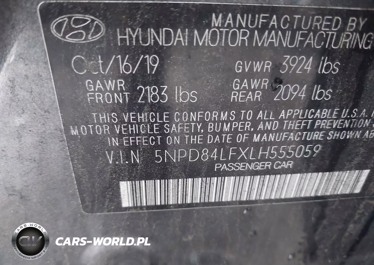 2020 Hyundai Elantra Sel VIN:5NPD84LFXLH555059 - 9