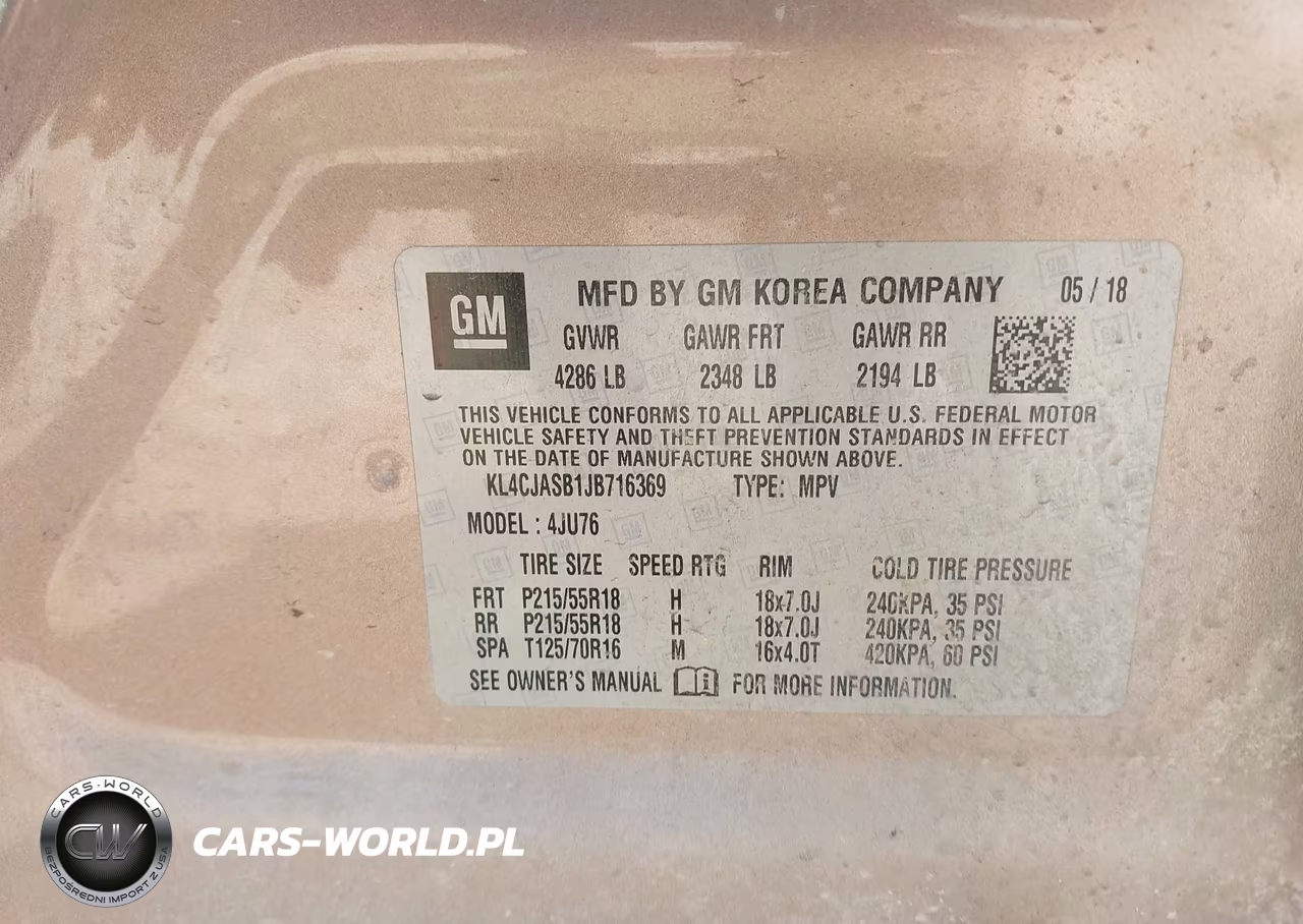 2018 Buick Encore Preferred VIN:KL4CJASB1JB716369 - 9
