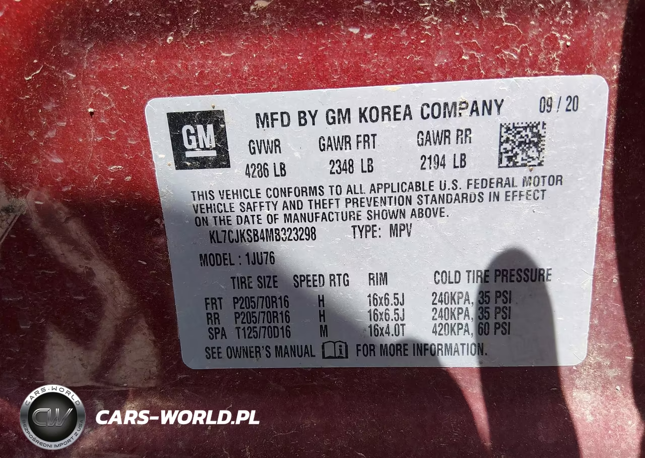 2021 Chevrolet Trax Fwd Ls VIN:KL7CJKSB4MB323298 - 9