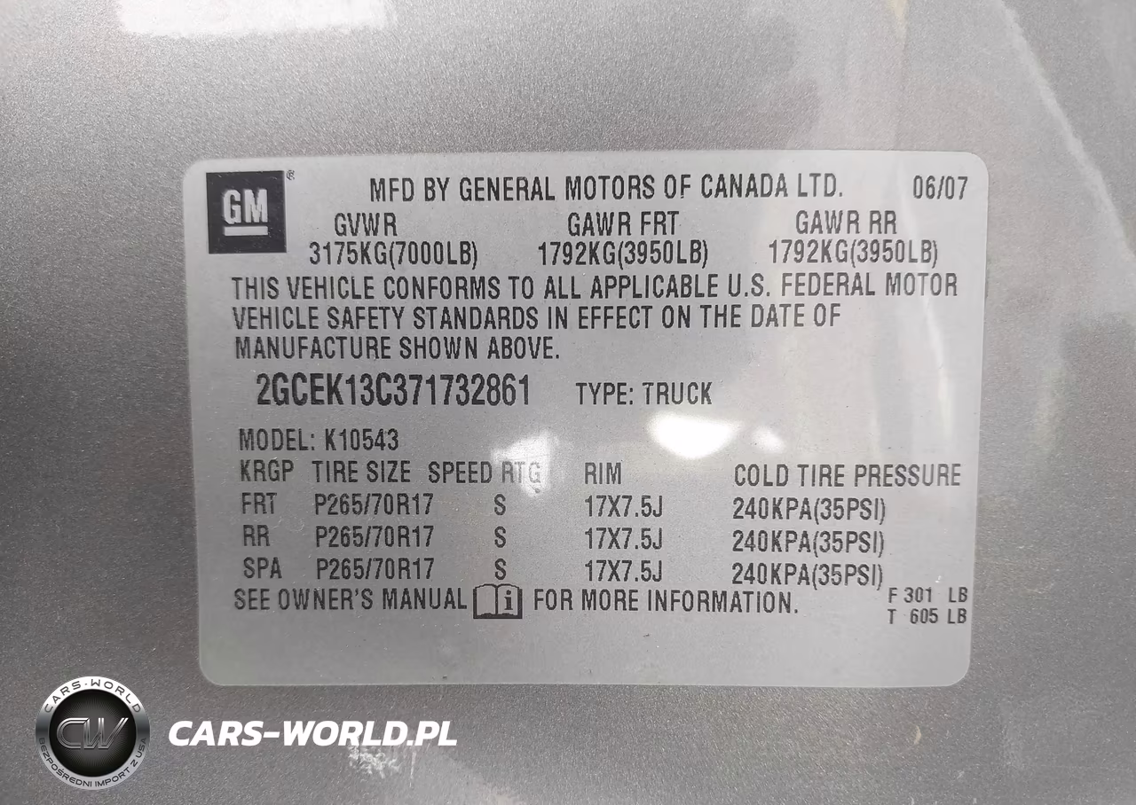 2007 Chevrolet Silverado 1500 Ls VIN:2GCEK13C371732861 - 9