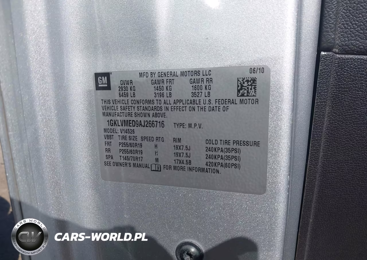 2010 GMC Acadia Slt-1 VIN:1GKLVMED9AJ266716 - 9