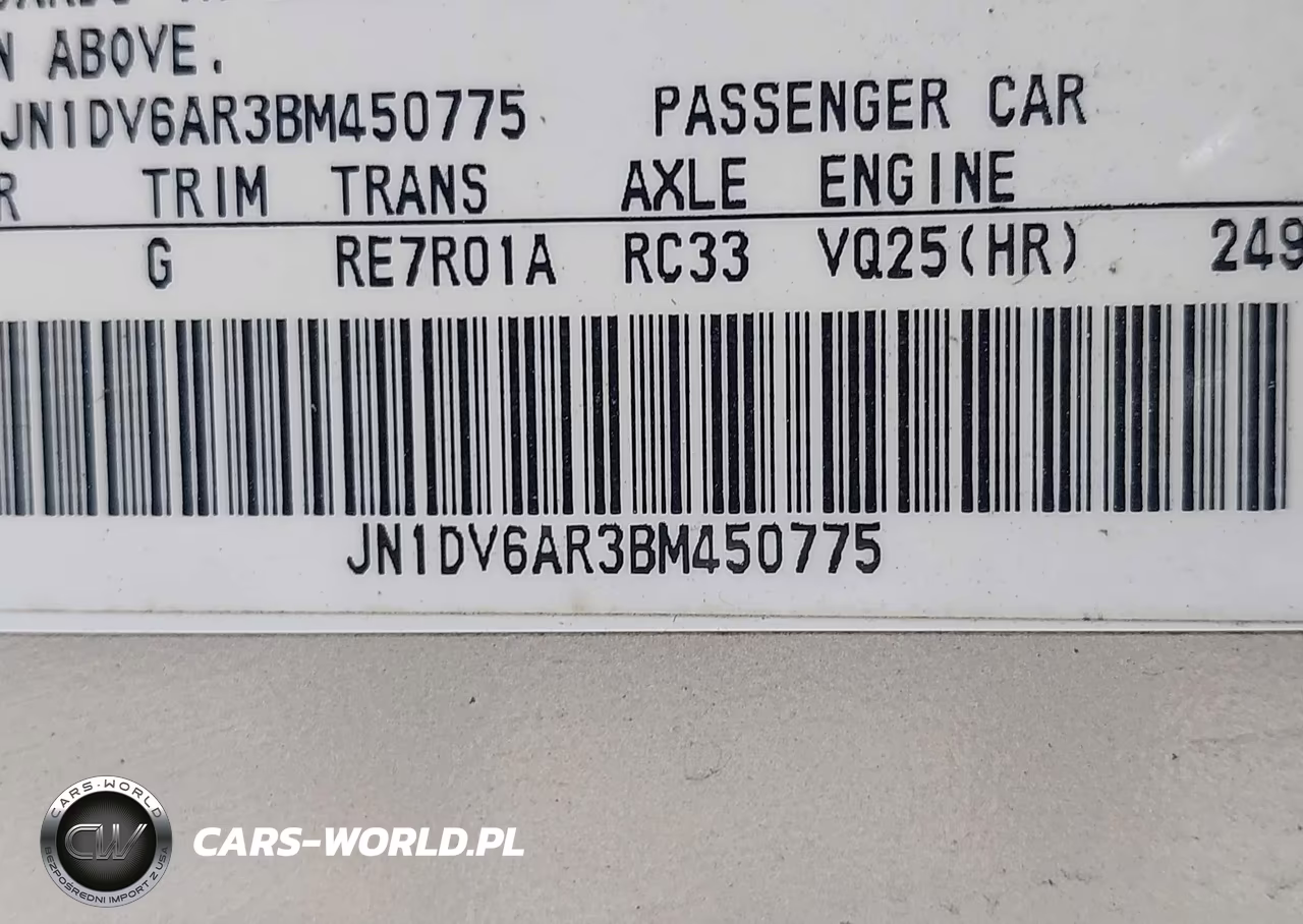 2011 Infiniti G25X VIN:JN1DV6AR3BM450775 - 9