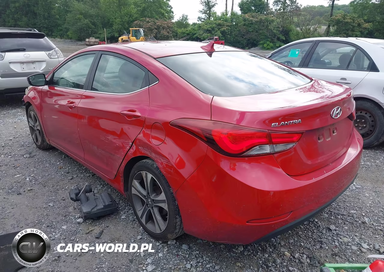 2014 Hyundai Elantra Sport VIN:KMHDH4AH6EU100704 - 3
