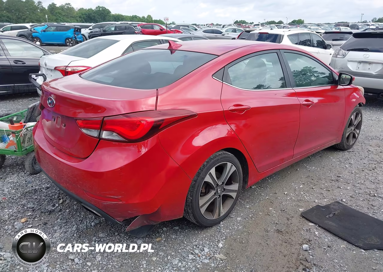 2014 Hyundai Elantra Sport VIN:KMHDH4AH6EU100704 - 4