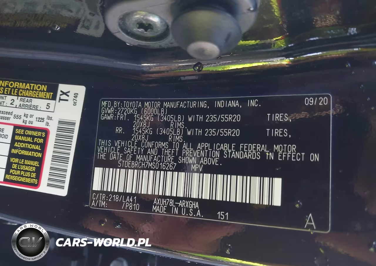 2021 Toyota Highlander Hybrid Platinum VIN:5TDEBRCH7MS016267 - 9