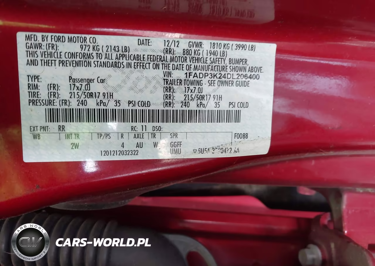 2013 Ford Focus Se VIN:1FADP3K24DL206400 - 9