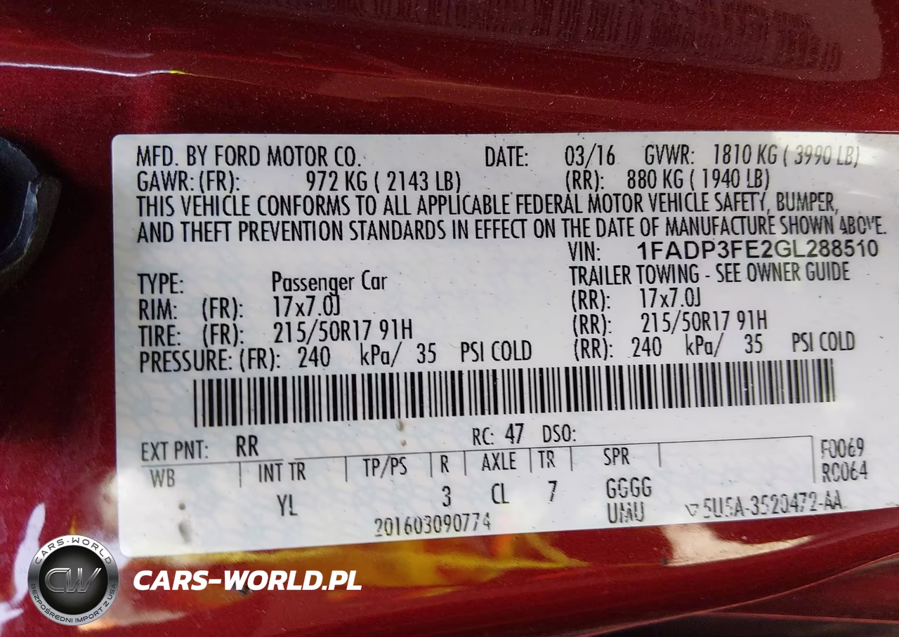 2016 Ford Focus Se VIN:1FADP3FE2GL288510 - 9