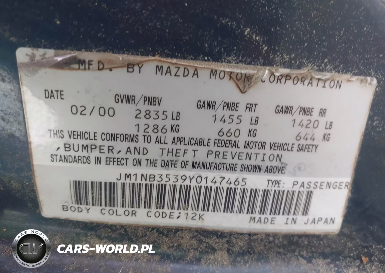 2000 Mazda Mx-5 Miata Ls-Special Edition VIN:JM1NB3539Y0147465 - 9