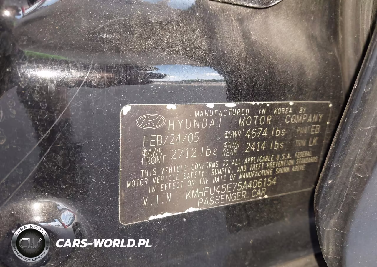 2005 Hyundai Xg350 L VIN:KMHFU45E75A406154 - 9