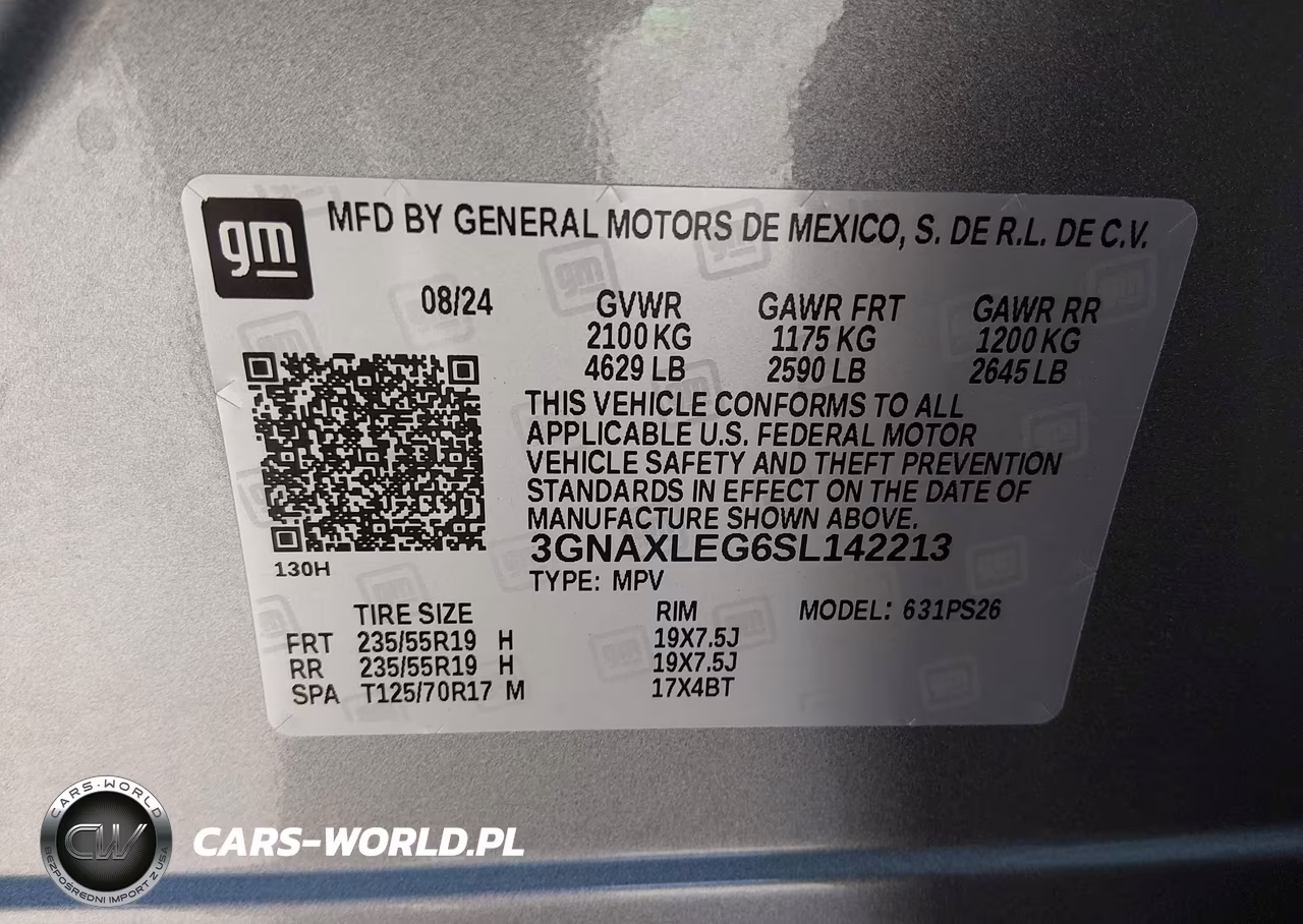 2025 Chevrolet Equinox Fwd Rs VIN:3GNAXLEG6SL142213 - 9