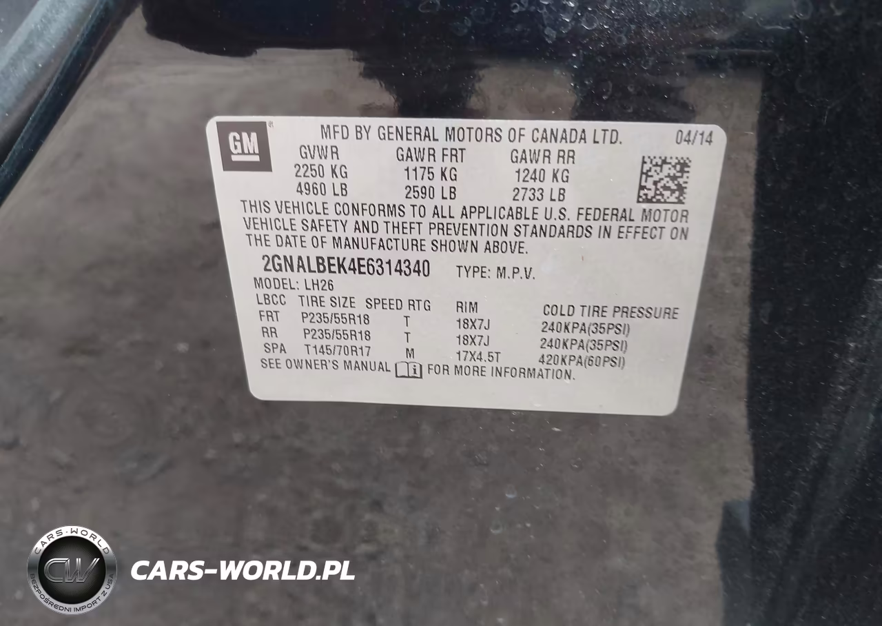 2014 Chevrolet Equinox Lt VIN:2GNALBEK4E6314340 - 9