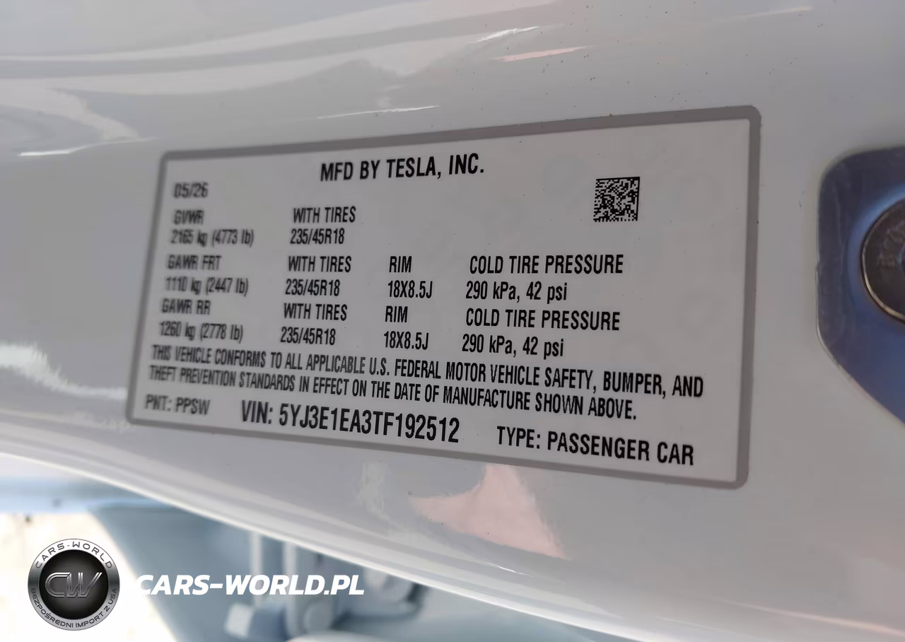 2026 Tesla Model 3 Premium Rear-Wheel Drive-Rear-Wheel Drive VIN:5YJ3E1EA3TF192512 - 9