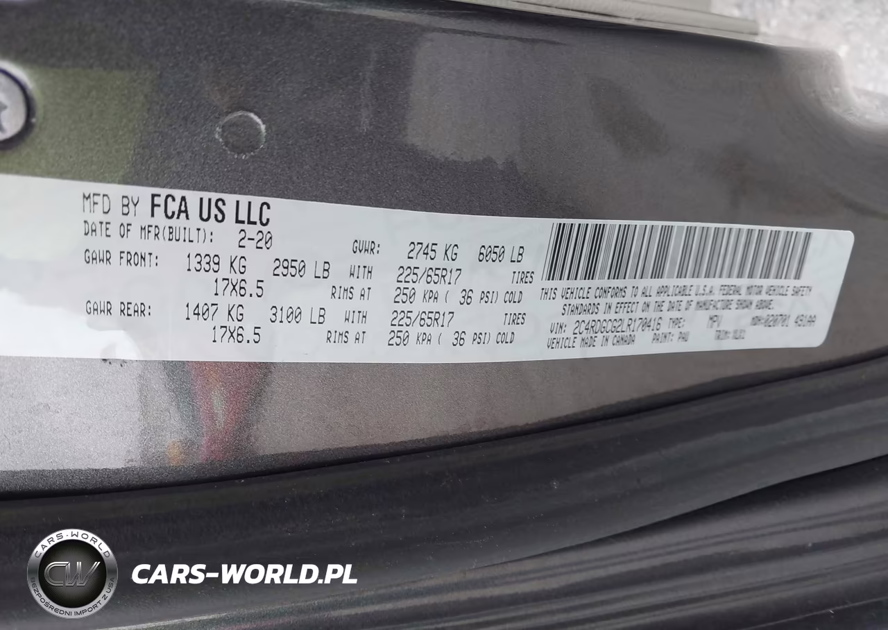 2020 Dodge Grand Caravan Sxt VIN:2C4RDGCG2LR170416 - 9