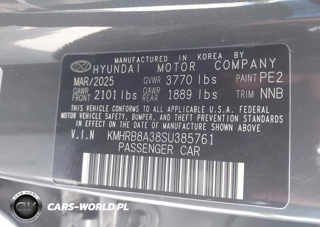 2025 Hyundai Venue Se VIN:KMHRB8A38SU385761 - 9