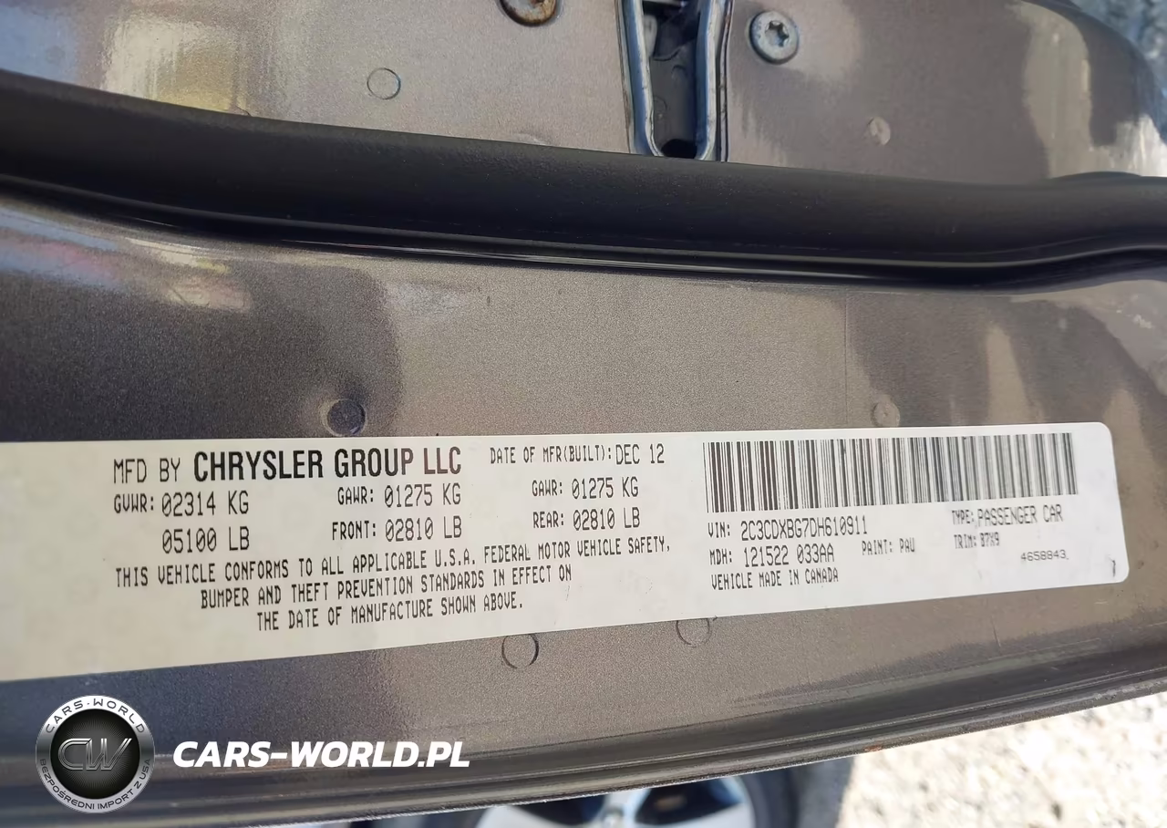 2013 Dodge Charger Se VIN:2C3CDXBG7DH610911 - 9