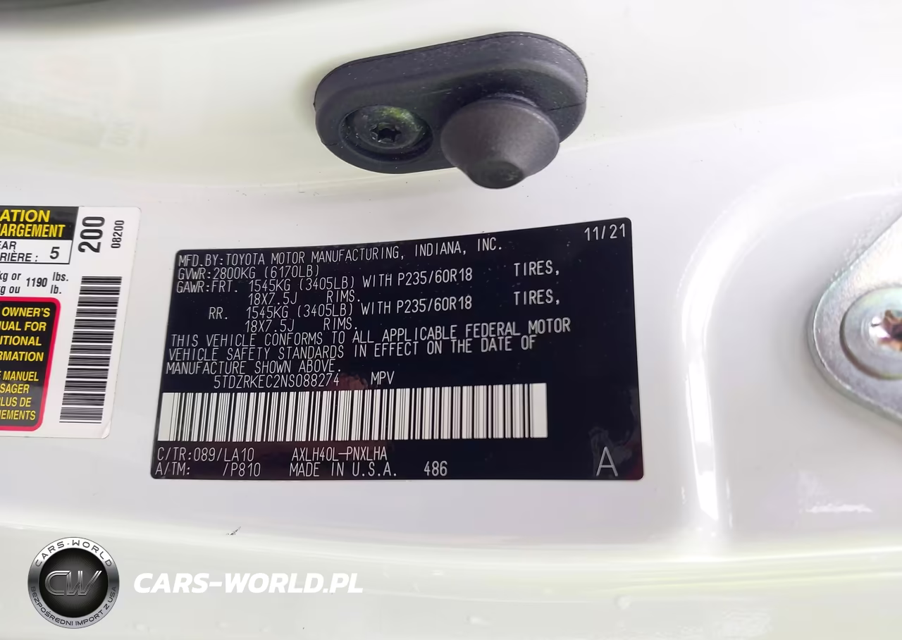 2022 Toyota Sienna Limited VIN:5TDZRKEC2NS088274 - 9