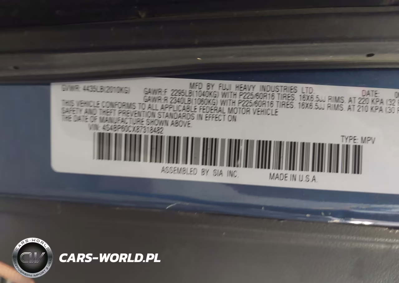 2008 Subaru Outback VIN:4S4BP60CX87318482 - 9