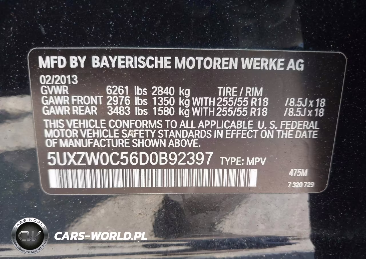2013 BMW X5 xDrive35D VIN:5UXZW0C56D0B92397 - 9