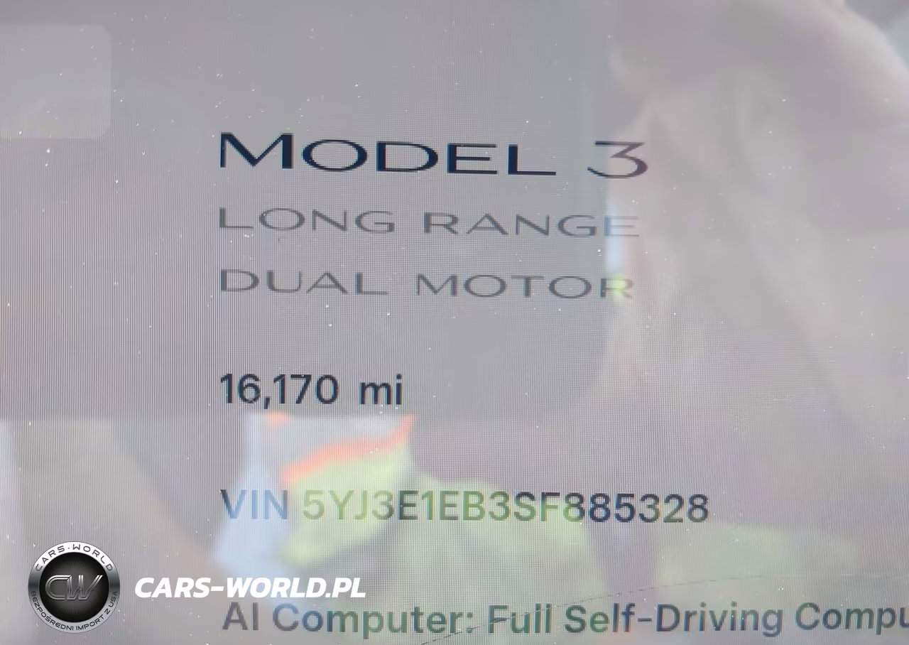 2025 Tesla Model 3 Long Range All-Wheel Drive VIN:5YJ3E1EB3SF885328 - 15