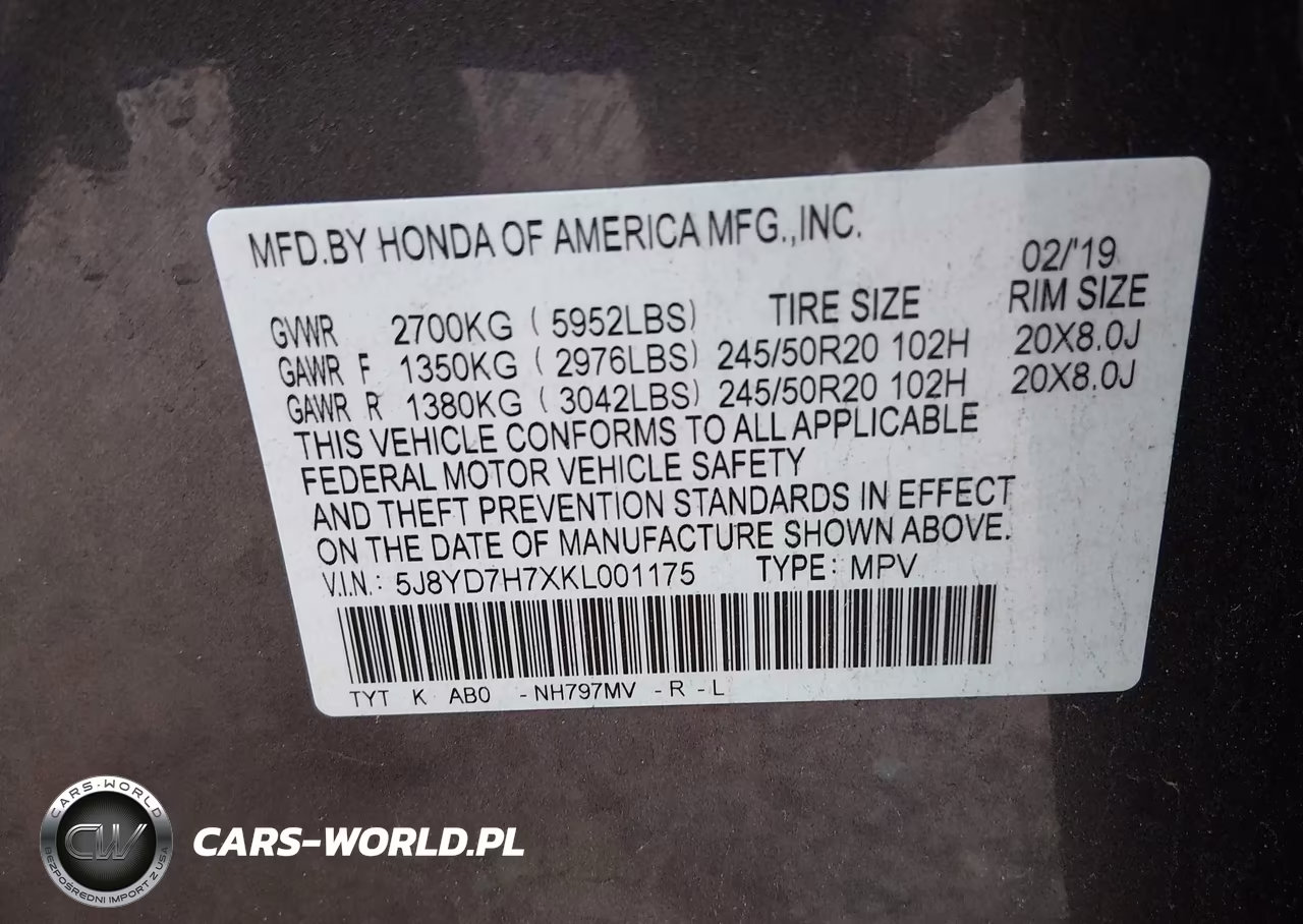 2019 Acura Mdx Sport Hybrid Advance Package VIN:5J8YD7H7XKL001175 - 9