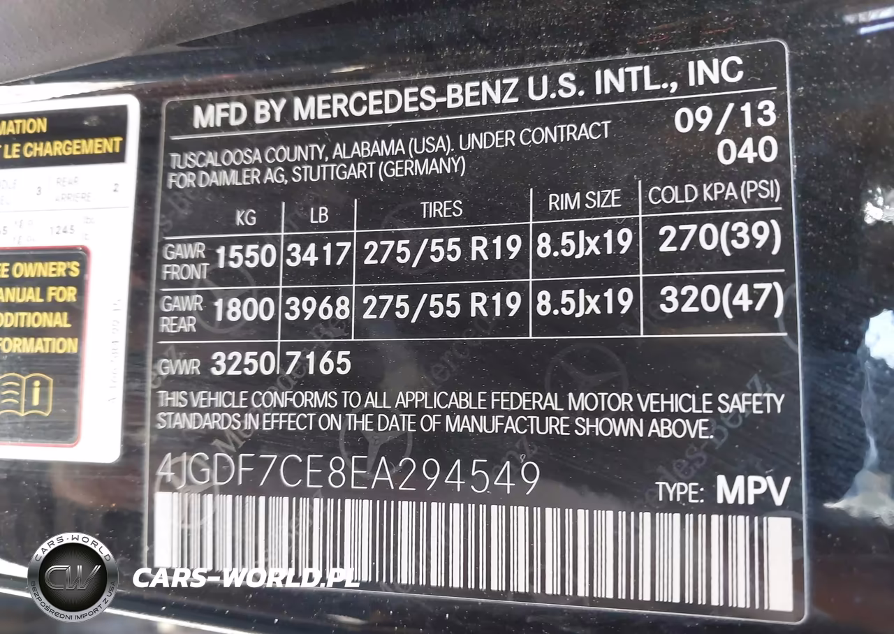2014 Mercedes-Benz Gl 450 4Matic VIN:4JGDF7CE8EA294549 - 9